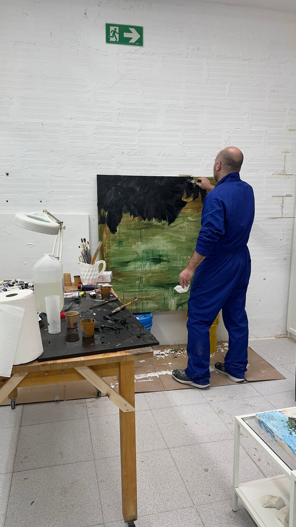 Rafael pintando